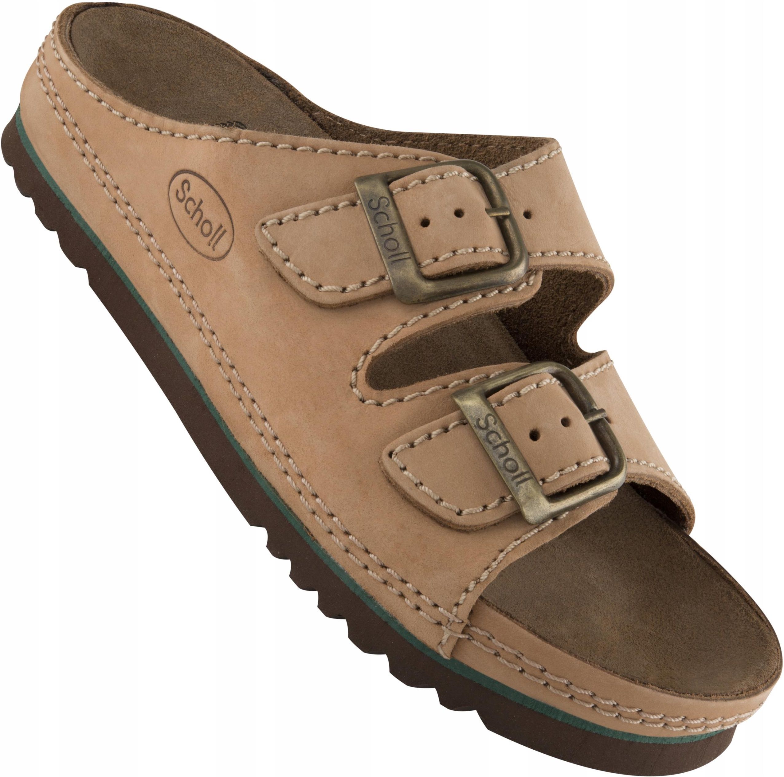 Scholl Air Bag Wygodne Klapki Medyczne Brązowy 35 Ceny i opinie