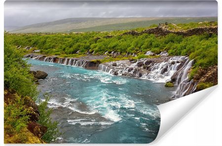 Muralo Fototapeta Krajobraz Wodospad Islandia 3D 360X240