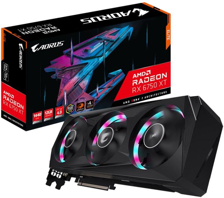 グラフィックボード・グラボ・ビデオカード GIGABYTE AORUS Radeon RX 6750 XT Elite GIGABYTE AORUS Radeon RX 6750 XT Elite 12GB GDDR6