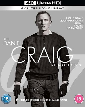 007 James Bond Daniel Craig: Casino Royale / Quantum of Solace / Skyfall / Spectre / Nie czas umierać [BOX] [5xBlu-Ray 4K]+[5xBlu-Ray]