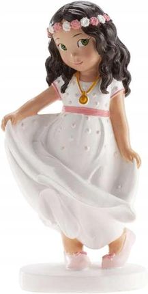 Figurka Na Tort Komunia Dziewczynka Sukience 16 Cm