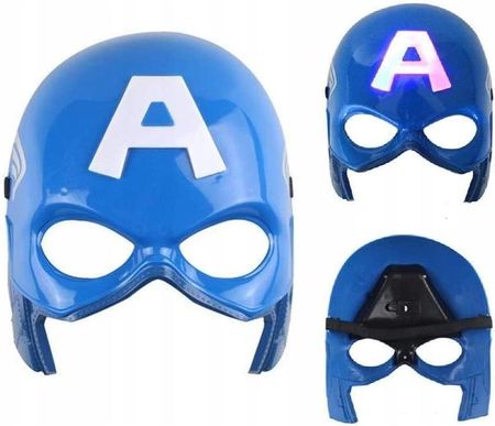 Maska Kapitan Ameryka Świecąca Led Superbohater