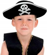 Zdjęcie Kapelusz Pirata Z Lamówką Czaszka Czapka - Śrem