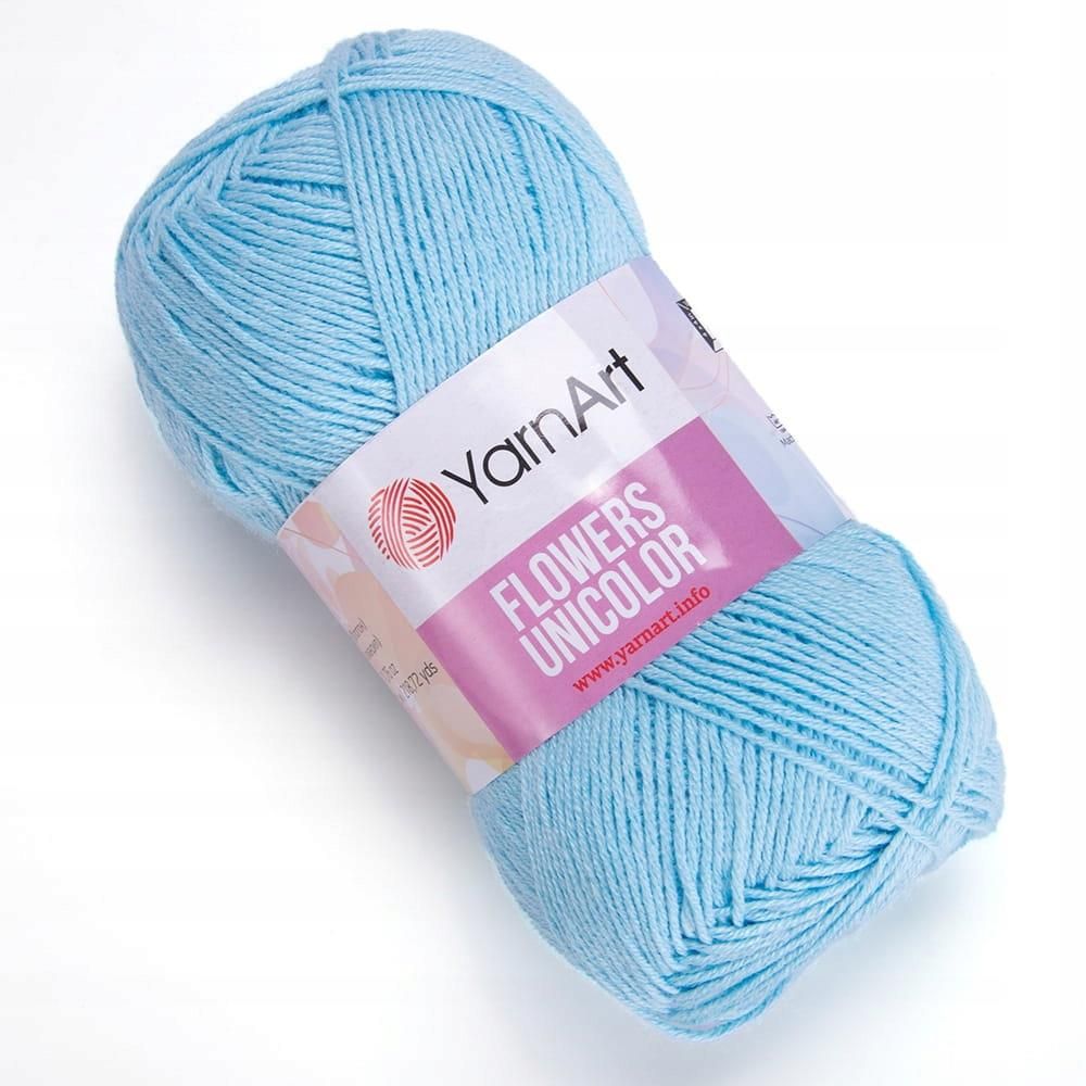 Yarnart Włóczka Flowers Unicolor 755 Błękit Ceny i opinie Ceneo.pl