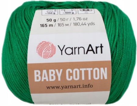 Yarnart Włóczka Baby Cotton Zielony 442