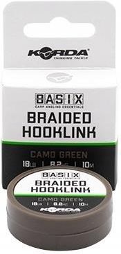 Korda Basix Braided Hooklink 18Lb 10M Kbx012