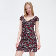 Cropp - Sukienka z kwiatowym wzorem - Czarny - Ceny i opinie 