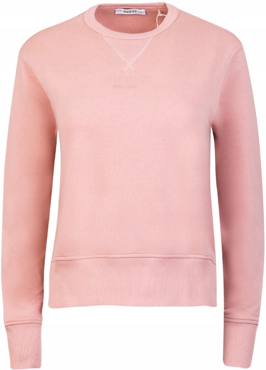 Guess Bluza Damska Blanche Sweatshirt Pink r. S Ceny i opinie Ceneo.pl