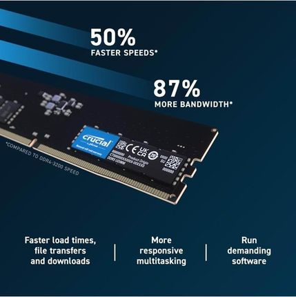 Pamięć RAM Crucial DDR5 32GB 4800MHz CL40 (CT2K16G48C40U5