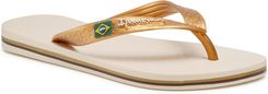 Ipanema IPANEMA CLAS BRASIL II FEM Beige / Doré - Chaussures Tongs
