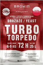 Zdjęcie Browin Drożdże Gorzelnicze 21% Turbo Torpedo 120G 403121 - Bychawa