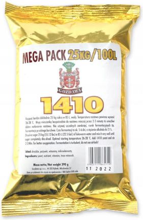 Drożdże Gorzelnicze Gozdawa 1410 Mega Pack 100L
