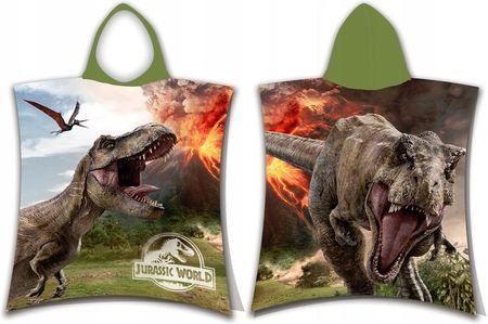 Ręcznik Plażowy Z Kapturem Park Jurajski Dinozaury
