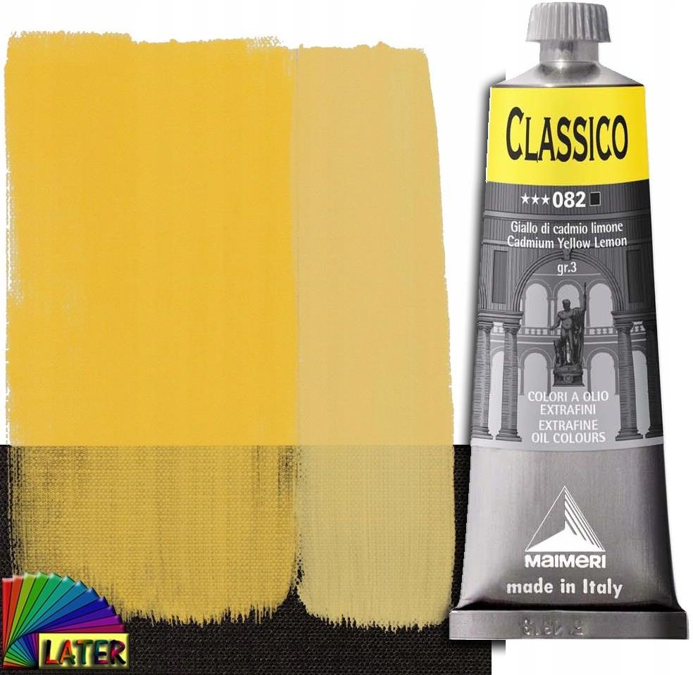 MAIMERI Colore A Olio Classico, Tubo 20 Ml, Giallo Cadmio Limone, Per Artisti