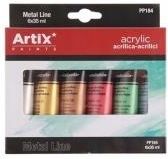 Zdjęcie Farby Akrylowe Metaliczne 6X35Ml Artix - Gniezno