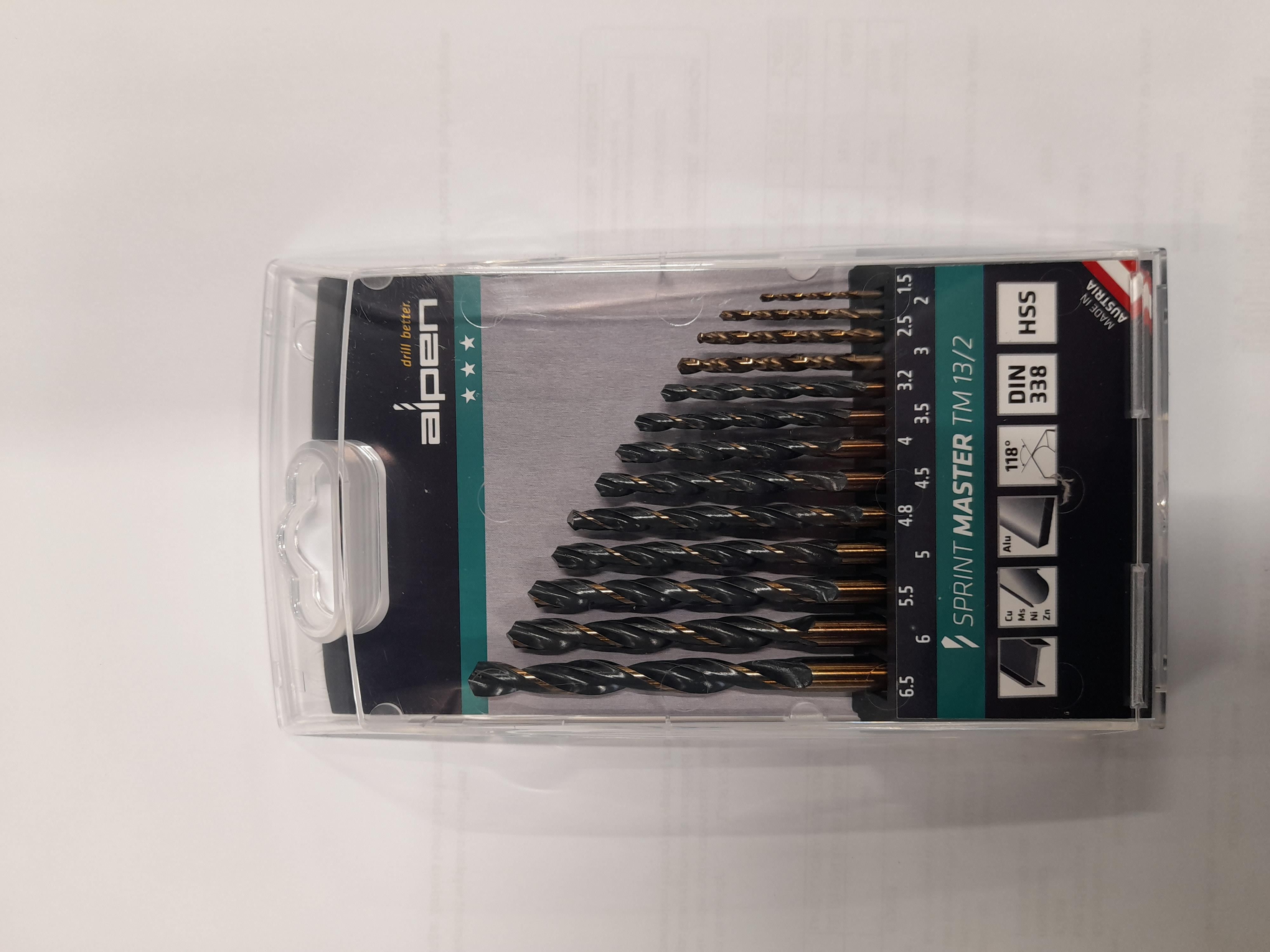 Alpen 810311100 Foret Hélicoïdal "Sprint Master", Gris, 1-10 X 0.5