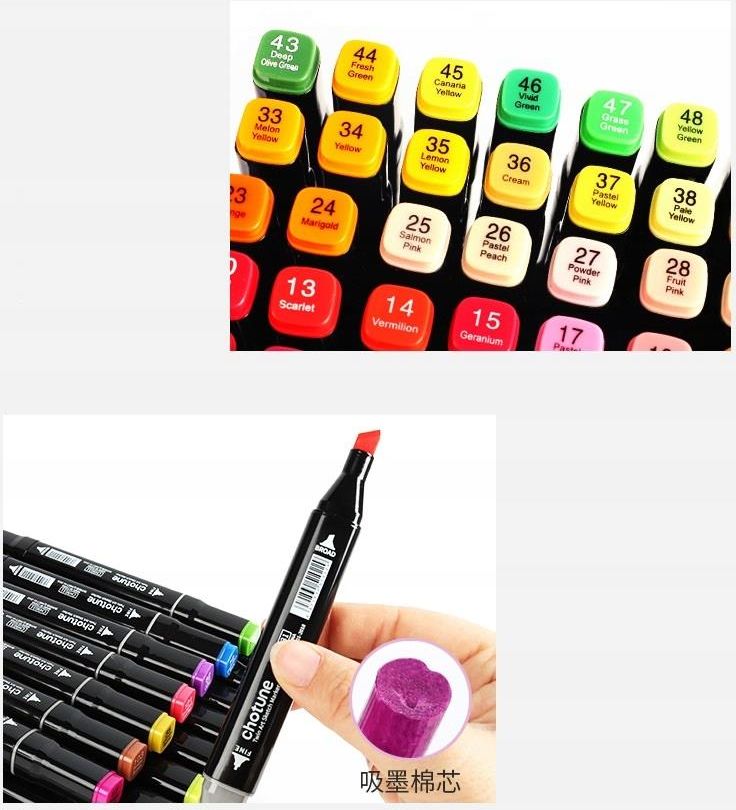 Markery Alkoholowe Pro Zestaw 40 Szt Touch + Torba - zdjęcie 1 Markery Alkoholowe Pro Zestaw 40 Szt Touch + Torba