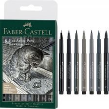 Zdjęcie Faber Castell Pisaki Artist Pitt 8 Grey&Black - Ujazd
