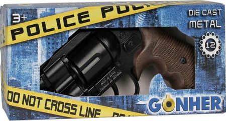 Pistolet police métal enfant 8 coups - Révolver Gonher 125