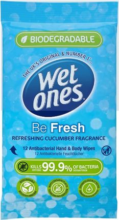 Wet Ones Wetones Be Fresh Chusteczki Antybakteryjne 12Szt.