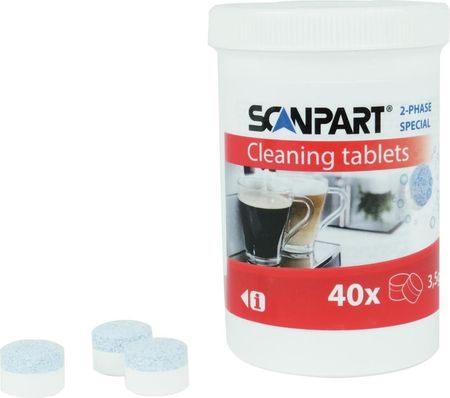 SCANPART 2-fazowe tabletki czyszczące 40 szt.