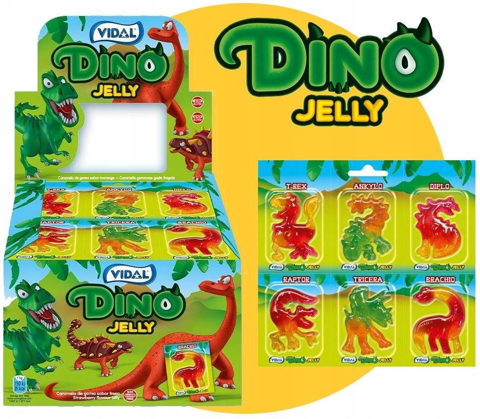 Vidal Dino Jelly Żelki Dinozaury 6 Szt - Ceny i opinie - Ceneo.pl