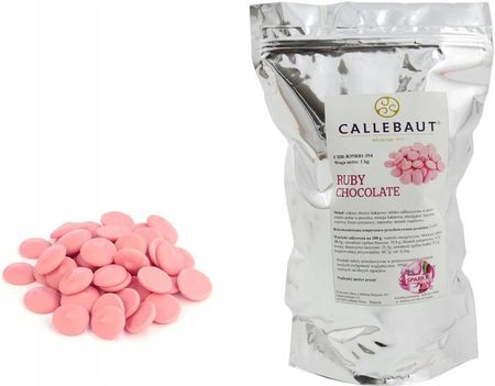Callebaut Czekolada Ruby Rubinowa Różowa 1kg