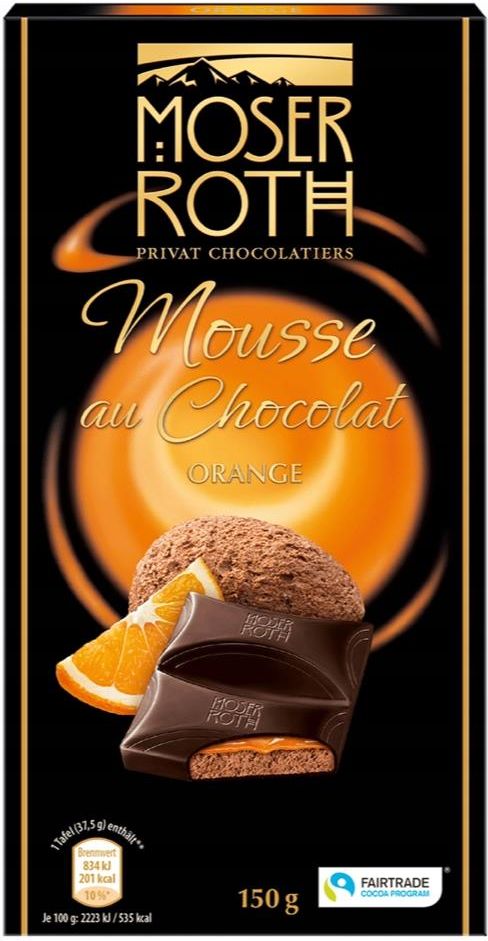 Moser Roth Mousse Orange Czekolada 150g Z Niemiec - Ceny i opinie ...