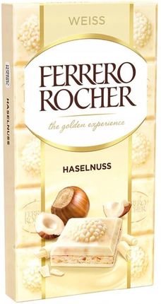 Ferrero Rocher Czekolada Biała Z Orzechami 90g