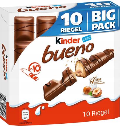 Kinder Bueno Big Pack 10Szt x 21,5g 215g Z Niemiec