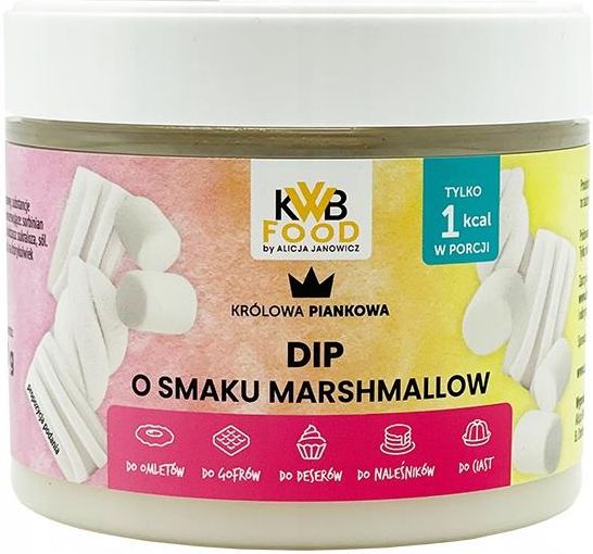 Dip Marshmallow Zero 340g Bez Tłuszczu,Cukru,1Kcal Ceny i opinie Ceneo.pl