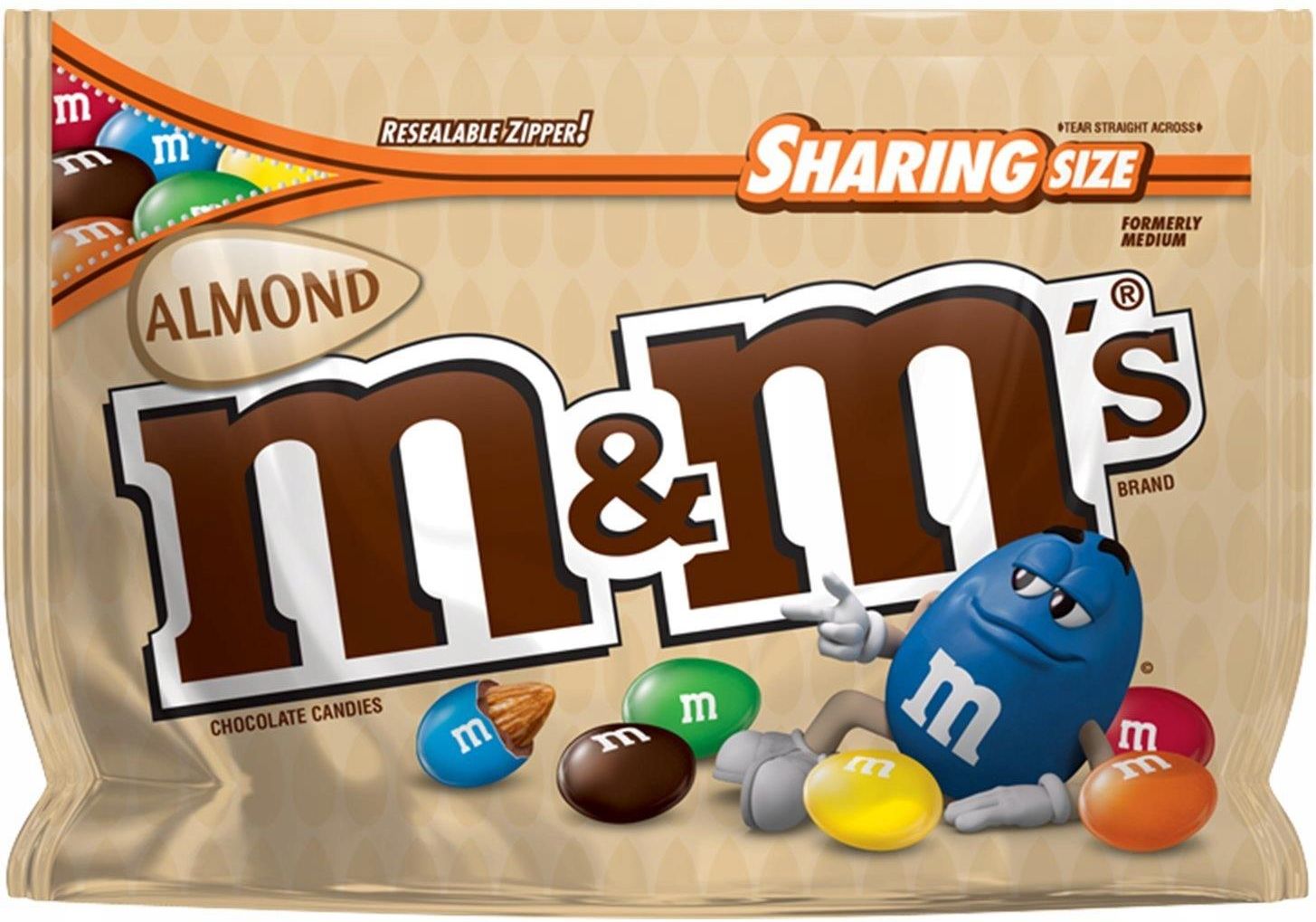 Draże M&MS Almond 263,7g Cukierki Migdały Usa - Ceny i