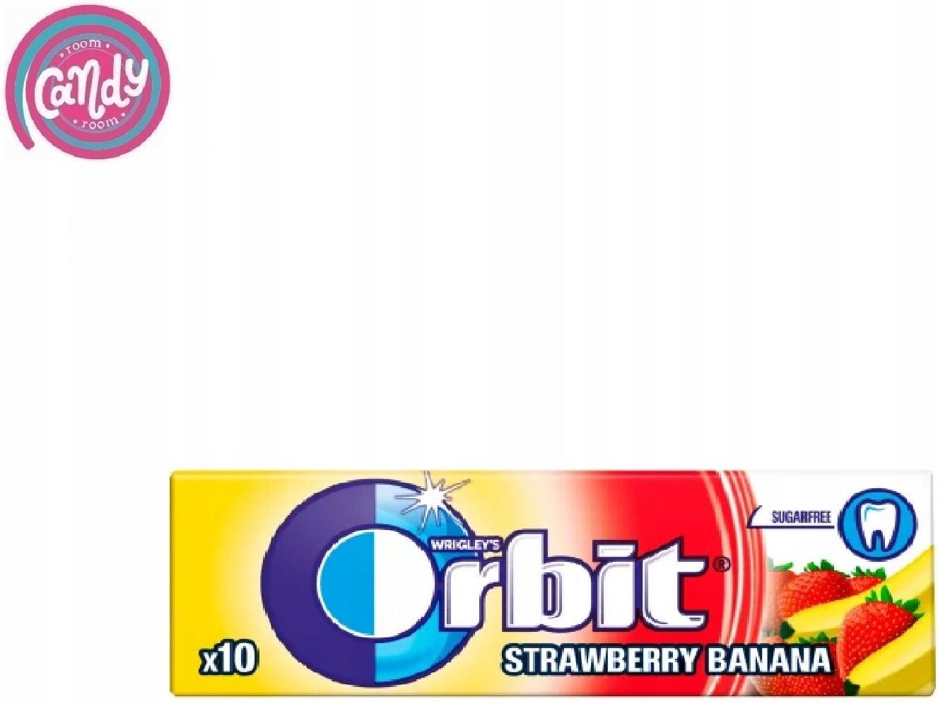 Orbit Guma Strawberry Banana 30Szt Ceny i opinie Ceneo.pl