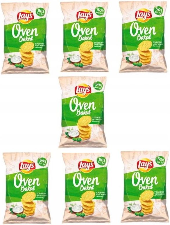 Lays Chips Oven Baked Yogurt With Herbs 7 x 125g Ceny i opinie Ceneo.pl