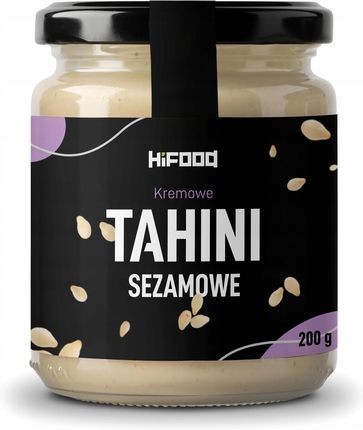 Tahini Sezamowe 100% Kremowe Hifood 200g Obłędne