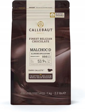 Callebaut Czekolada Ciemna Malchoc 1kg Bez Cukru