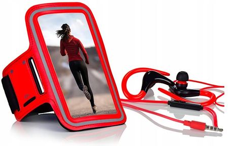 Sportowe zauszne słuchawki do biegania+armband