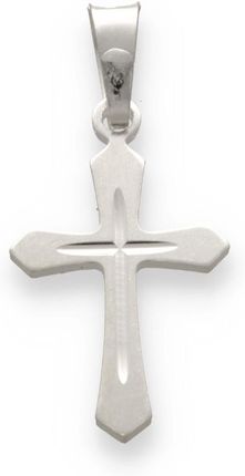 Srebrny krzyżyk z jasnego srebra - pr. 925