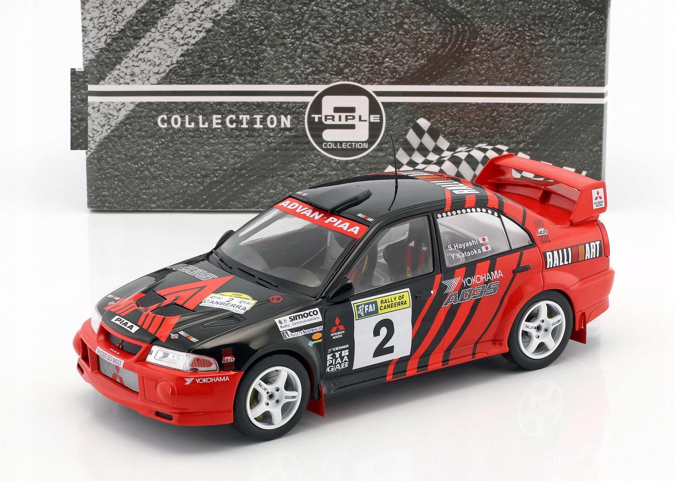 Triple9 Mitsubishi Lancer Evo Vi #2 Y.Kataoka 1:18 - Ceny i opinie