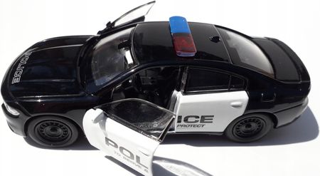 Welly Dodge Charger R/T 2016 Police Czarny Metalowy 1:34