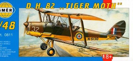 Smer 811 Dh.82 Tiger Moth Model Do Sklejania
