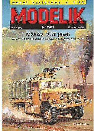 Modelik 2/01 Ciężarówka M35A2 2(1/2)T(6X6) 1:25