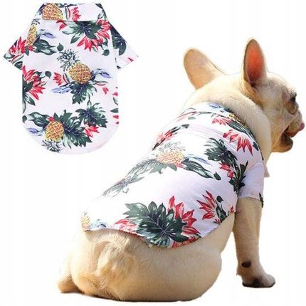 Petinio Hawajska Koszula Dla Psa Floral Biały M