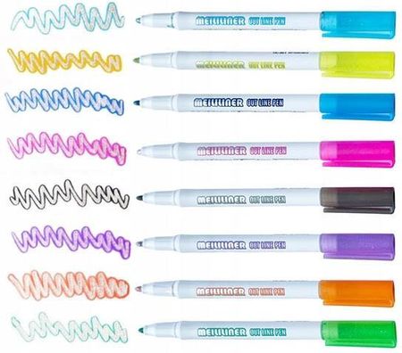 Jelly Pens Markery Magiczne Podwójna Linia Flamastry Mazaki (MDL8)