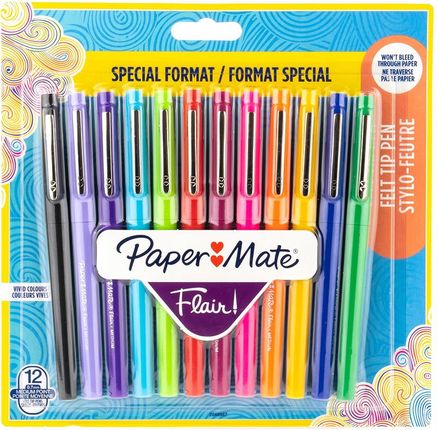 Paper Mate Flamastry Zestaw 12 Kolorów Flair (2048987)