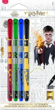 Maped Flamastry Pisaki Harry Potter Zestaw 4 Kolorów (749600)