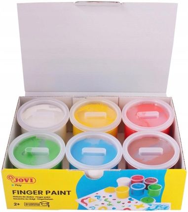 Jovi Farby Do Malowania Palcami 2+ 6 Kolorów X 125 Ml (560S)