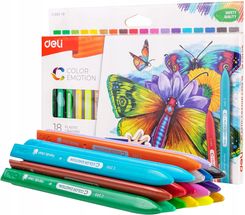 Zdjęcie Deli Kredki Trójkątne 18 Kolorów (C20010) - Trzebnica