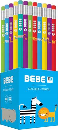 Ołówek Z Gumką 72 Szt Interdruk (BEBE)