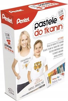 Pentel Zestaw Pastele Do Tkanin 15 Kol Koszulka (PTS15)